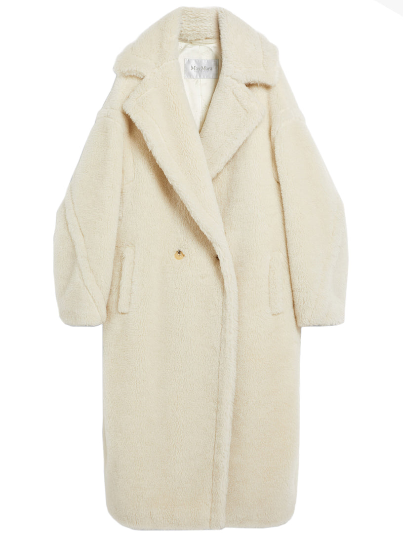 Max Mara Teddy bear icon coat in alpaca and wool