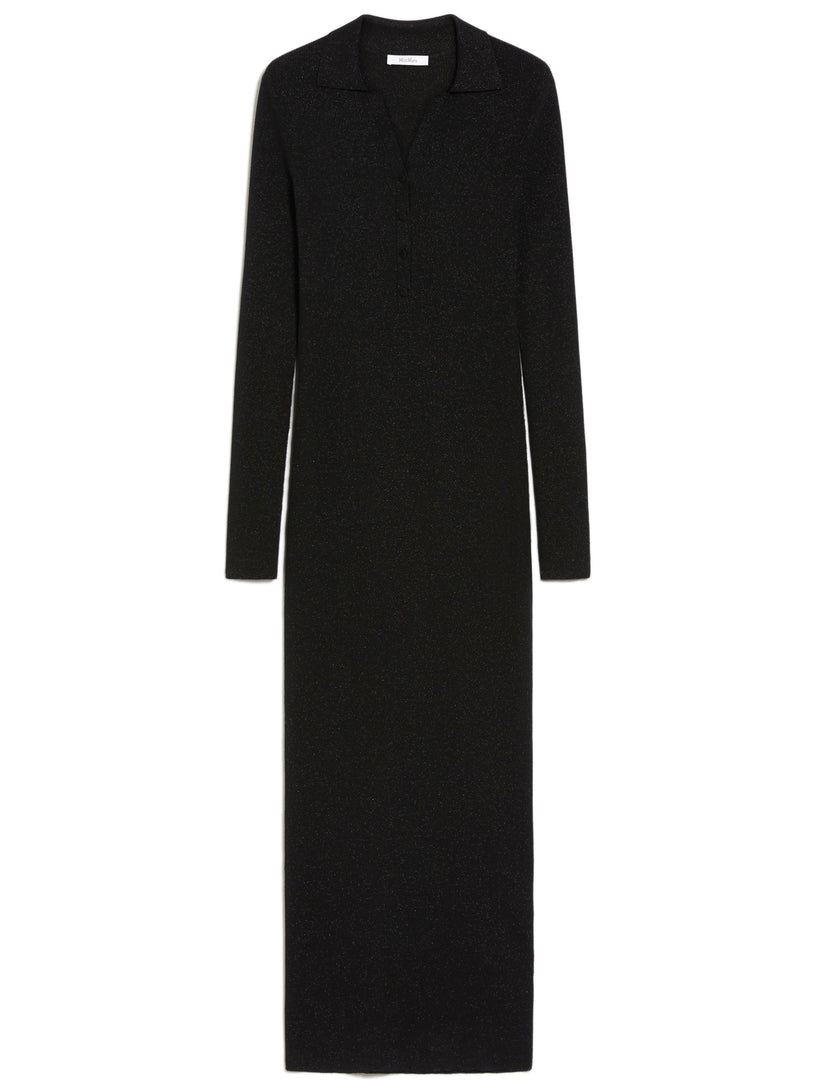 Max Mara Frais fitted dress in wool and lurex