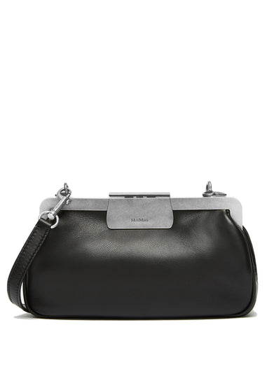 Clasps extra small leather bag