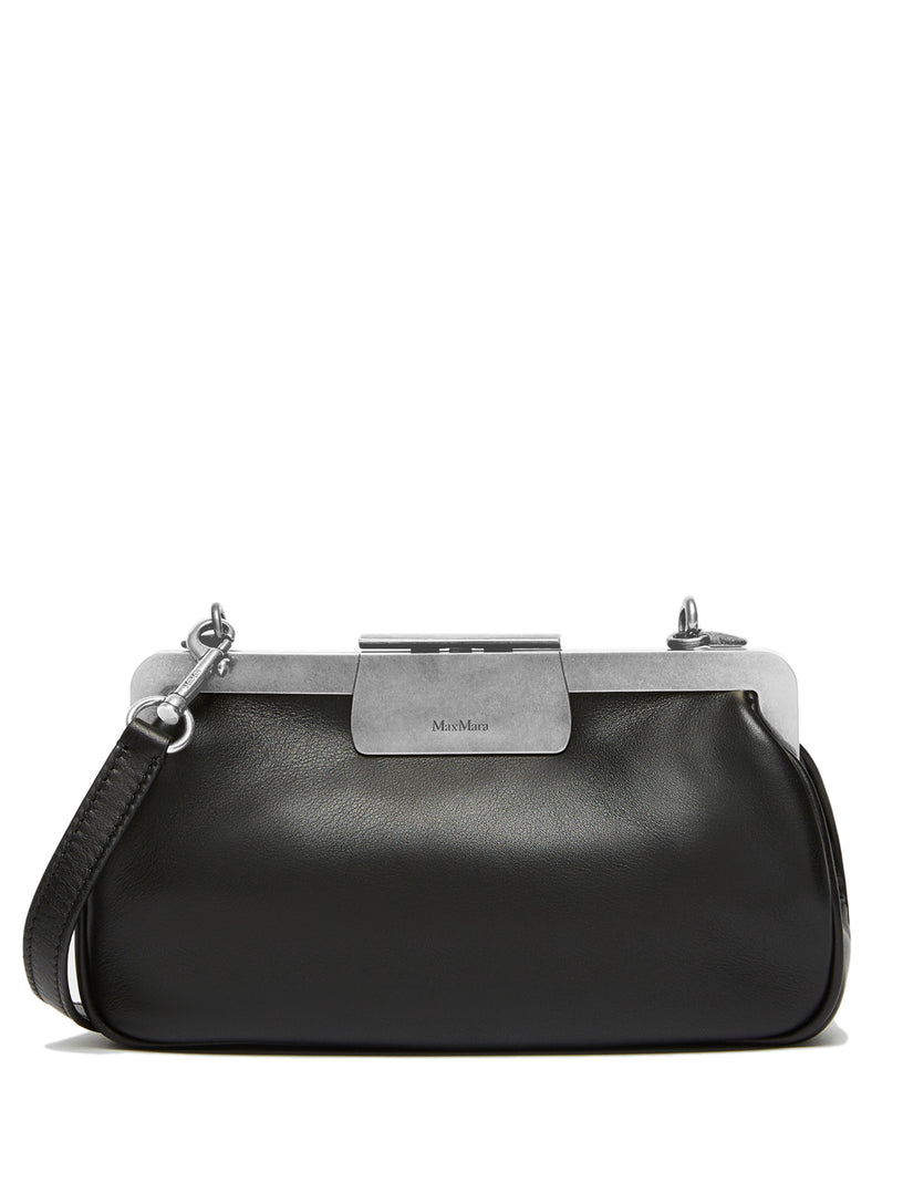 Clasps extra small leather bag