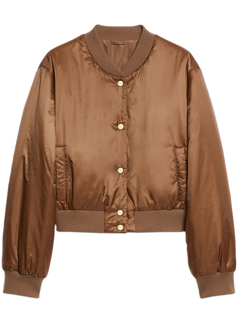 Max Mara Waterproof canvas bomber jacket