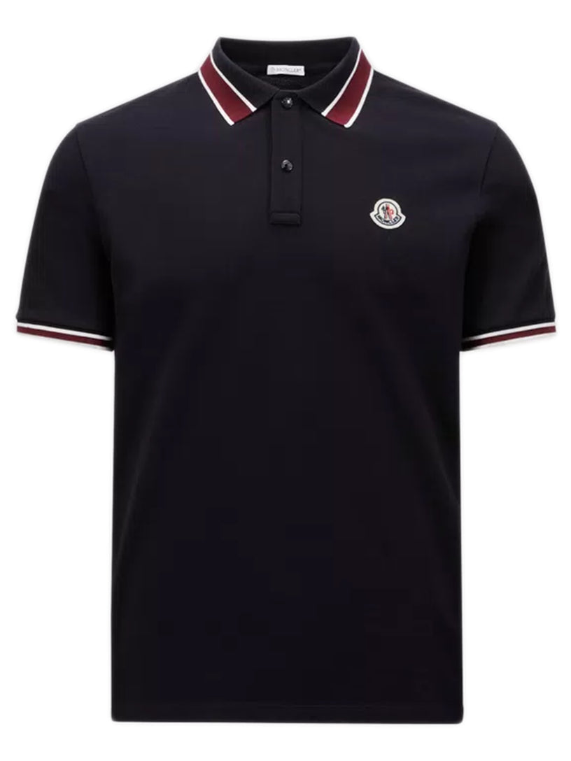 MONCLER Logo patch polo shirt