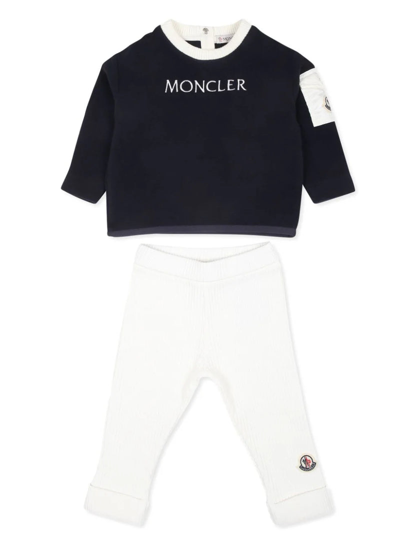 MONCLER Kids Tracksuit with embroidered logo