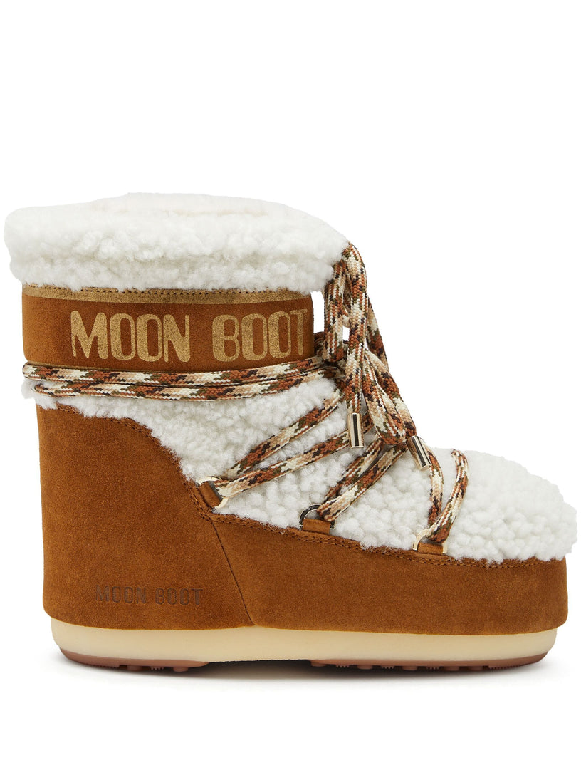 MOON BOOT Lab69 icon low hazelnut in shearling