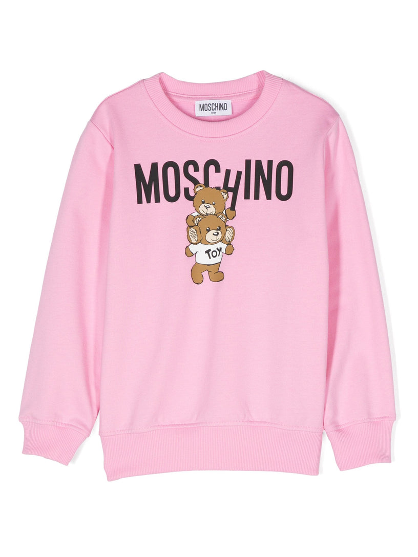 Moschino Kids Sweatshirt with teddy bear motif