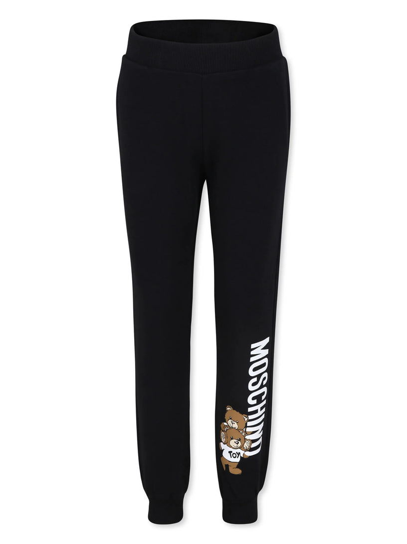 Moschino Kids Teddy bear-print cotton track pants