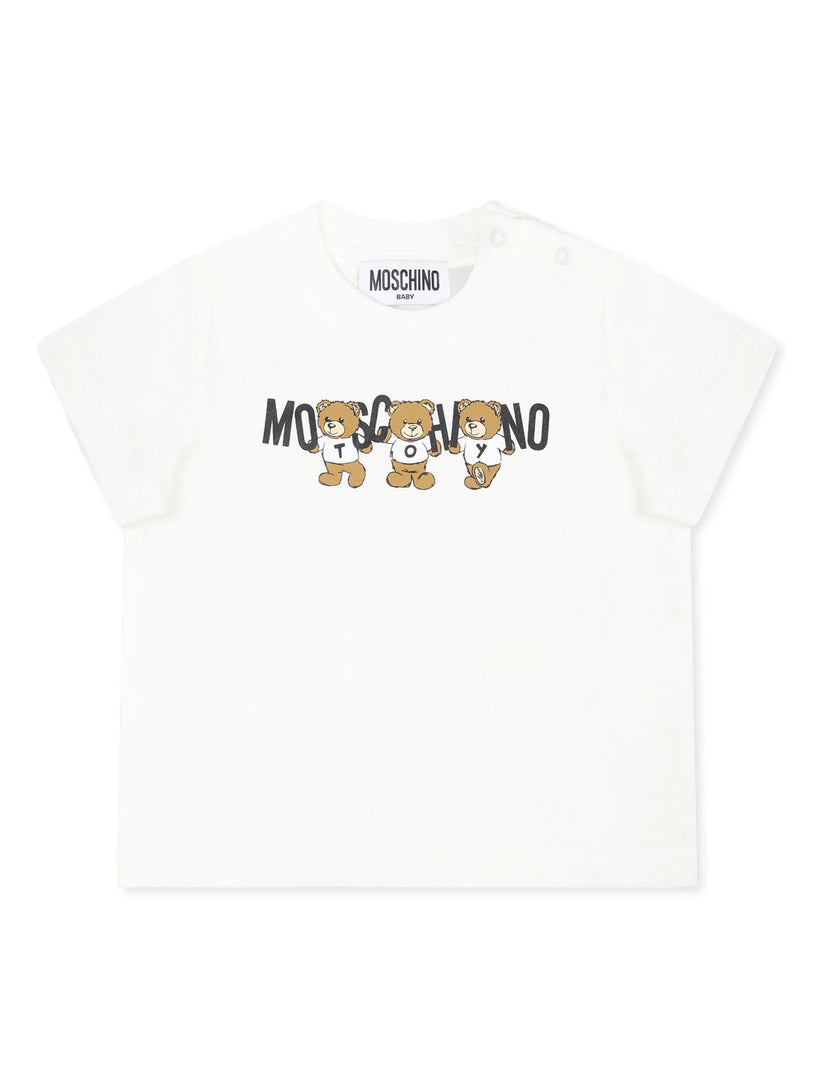 Moschino Kids Teddy bear cotton t-shirt