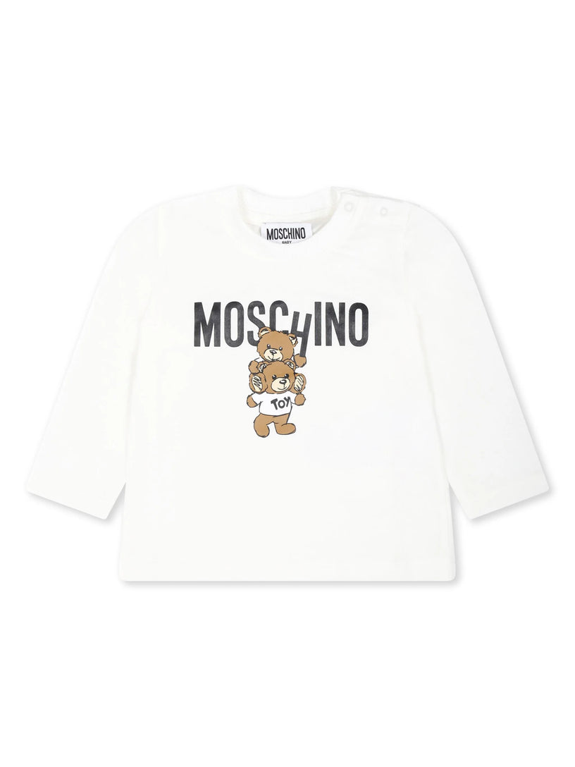 Moschino Kids T-shirt with teddy bear