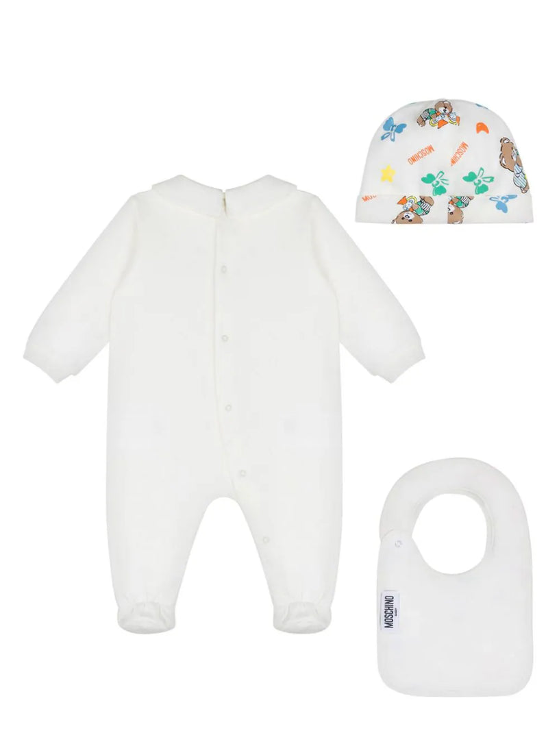 Teddy Bear onesie set with print