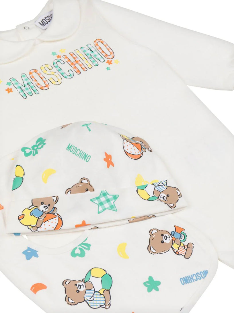 Teddy Bear onesie set with print