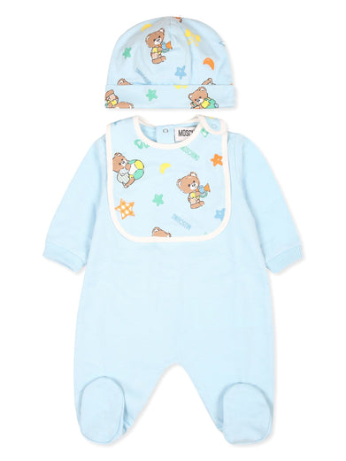 Teddy Bear onesie set with print