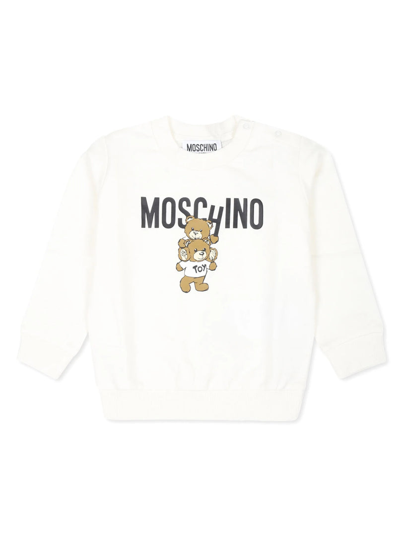 Moschino Kids Teddy bear cotton sweatshirt