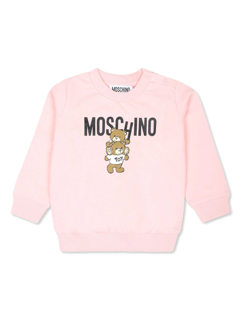 Moschino Kids Teddy bear cotton sweatshirt