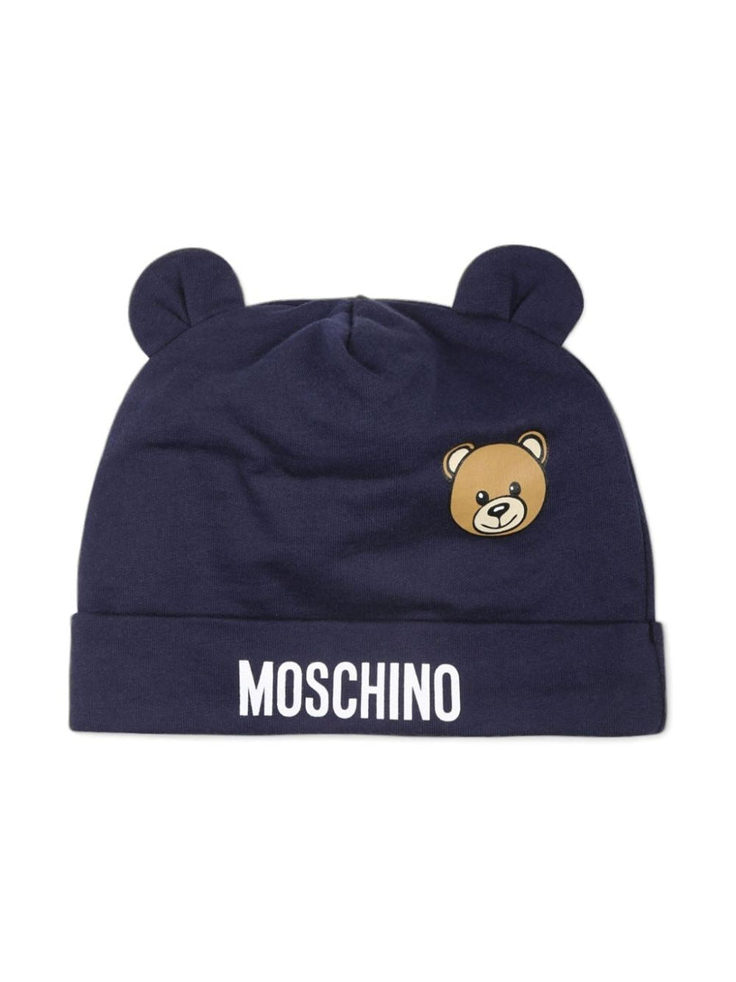 Beanie set with Teddy Bear print