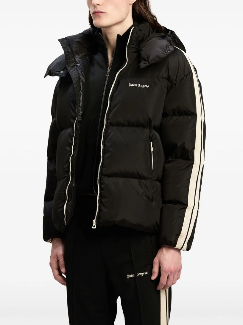 Down jacket with hood