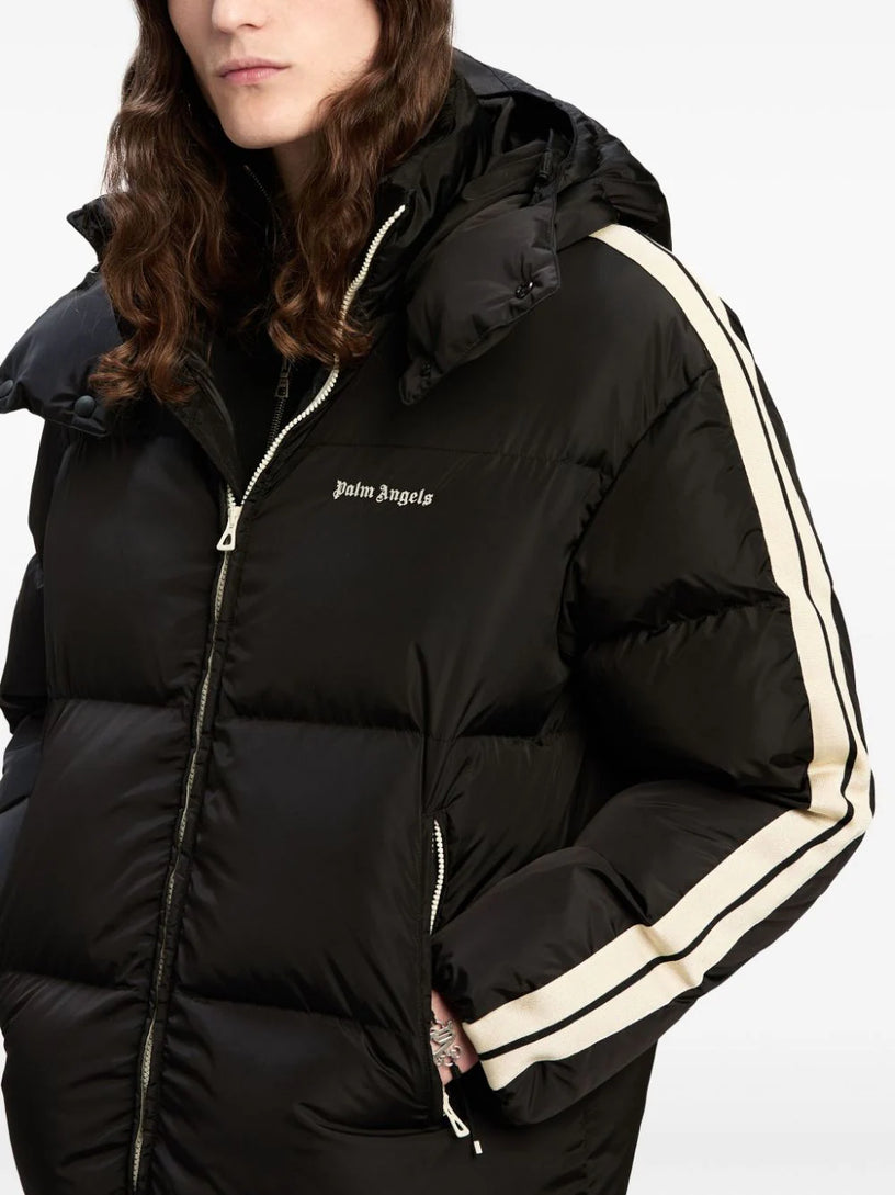 Down jacket with hood