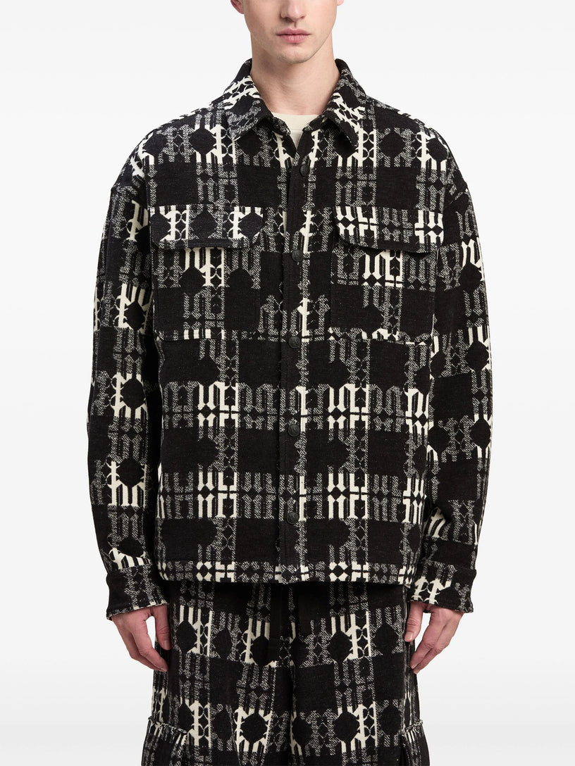 Overshirt in check monogram