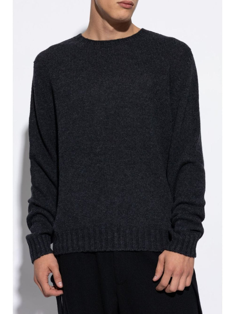 Sweater with Curved Logo