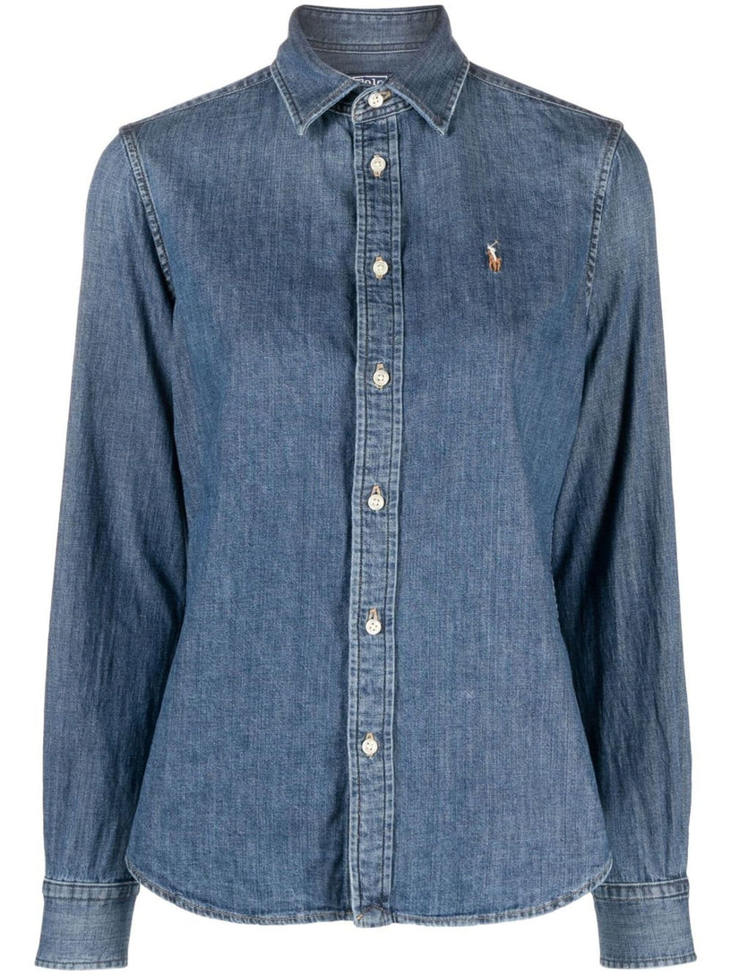 Slim-Fit denim shirt