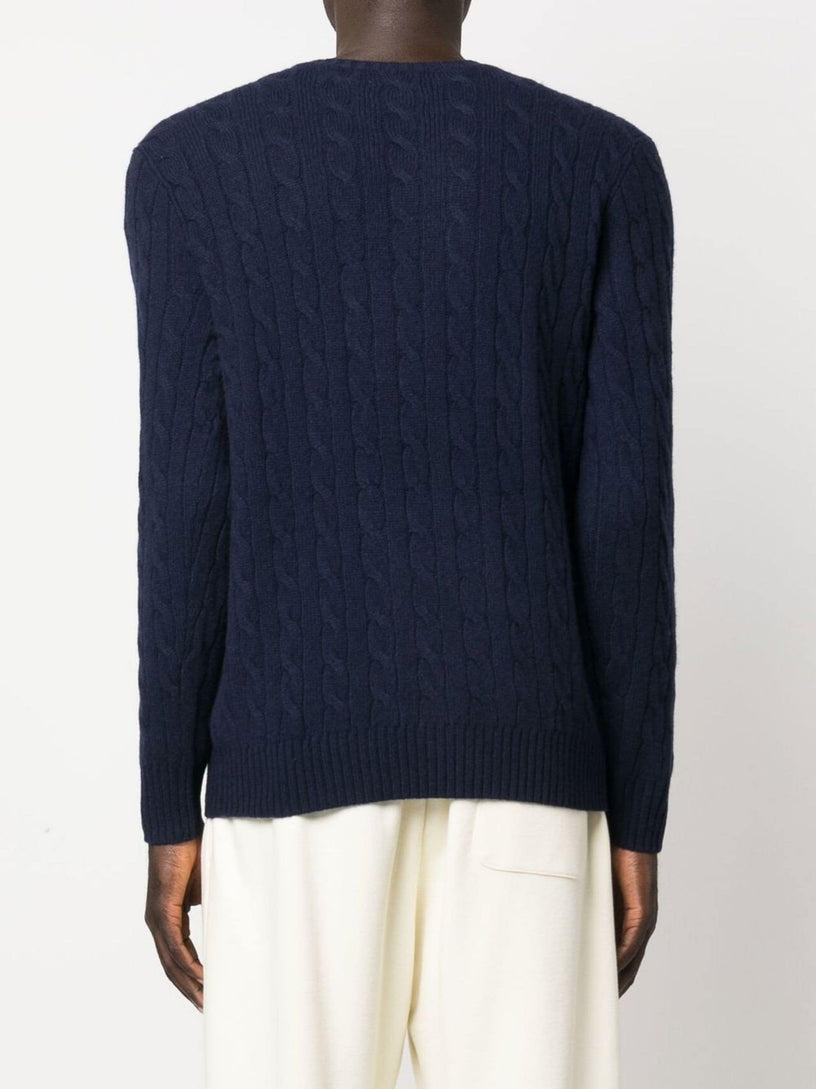 Cable wool and cashmere sweater