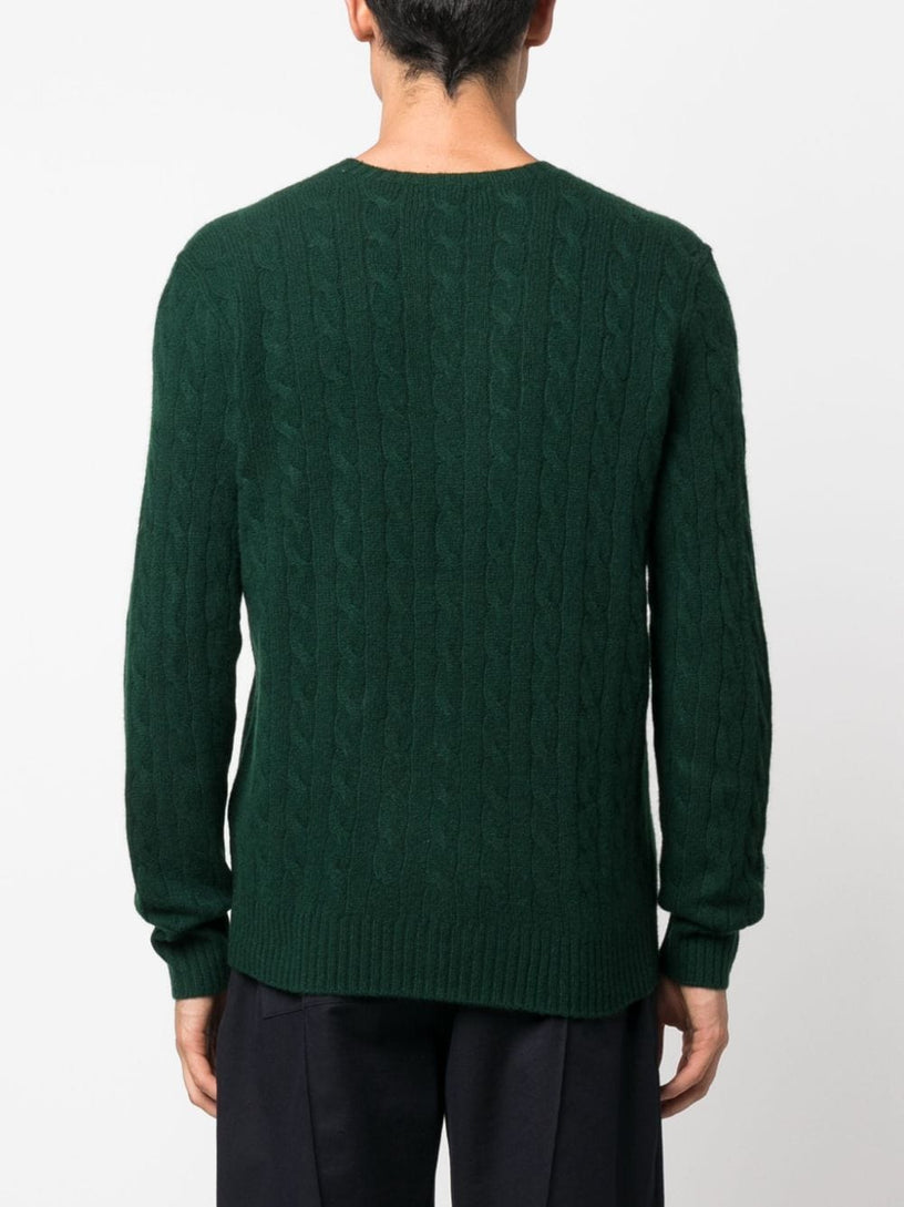 Cable wool and cashmere sweater