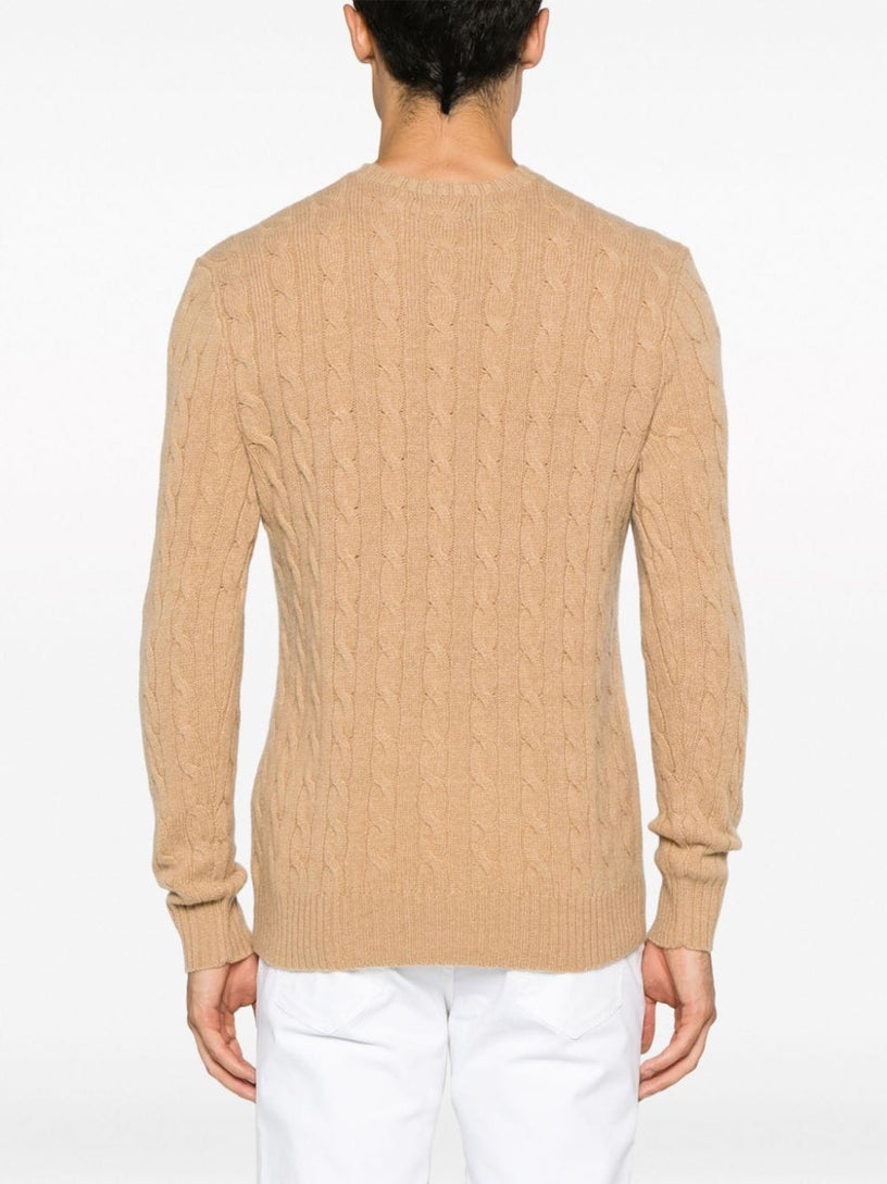 Cable wool and cashmere sweater