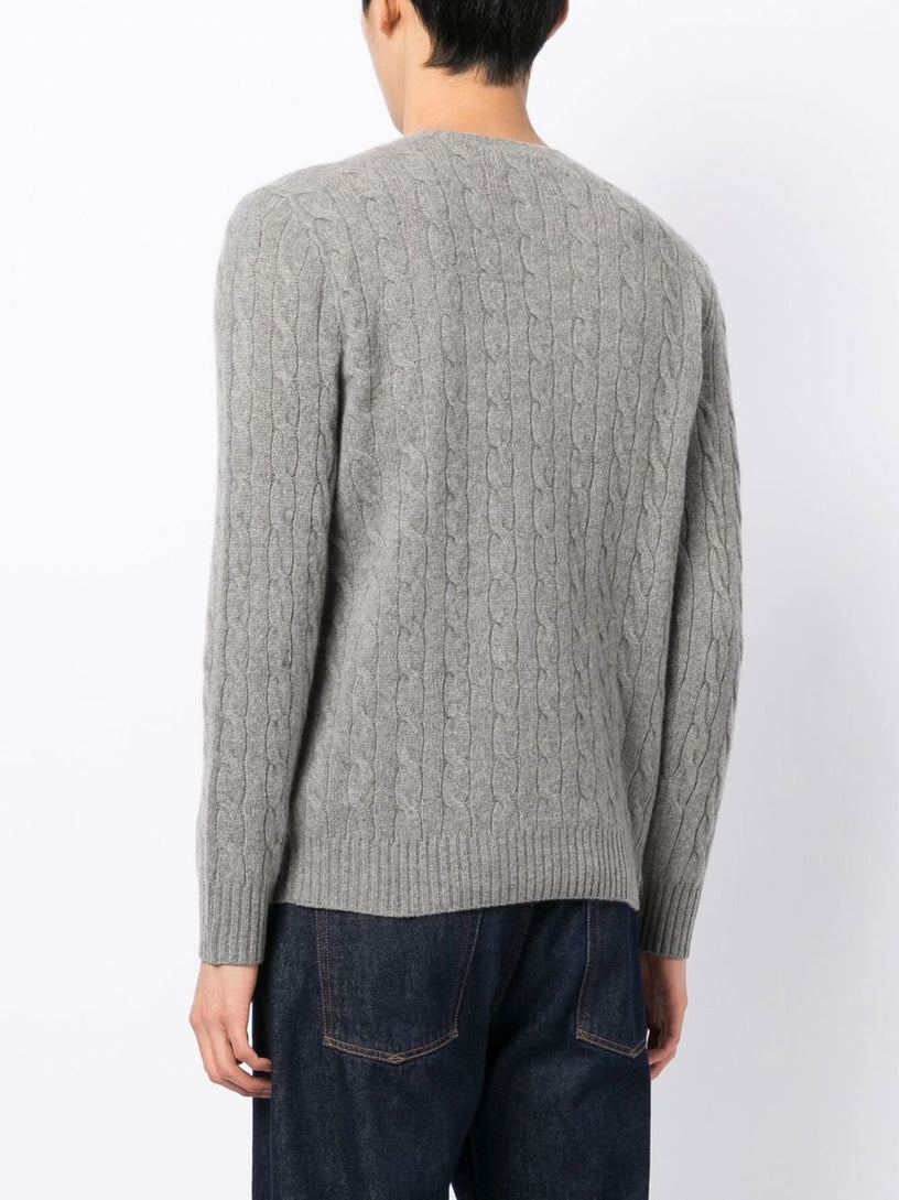 Cable wool and cashmere sweater