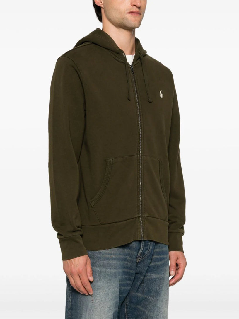 Loopback cotton hoodie