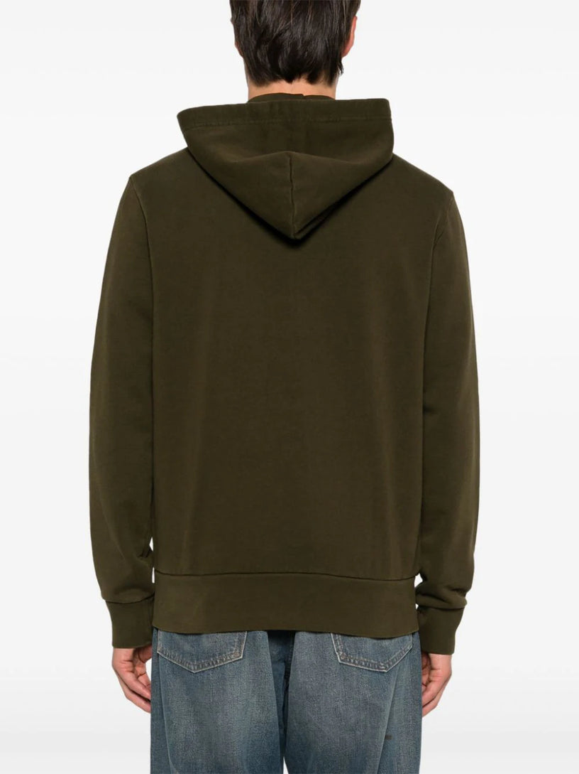 Loopback cotton hoodie