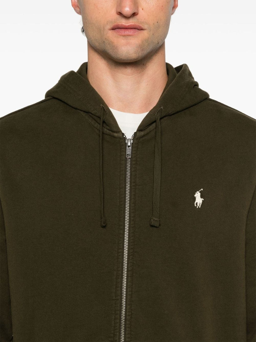 Loopback cotton hoodie