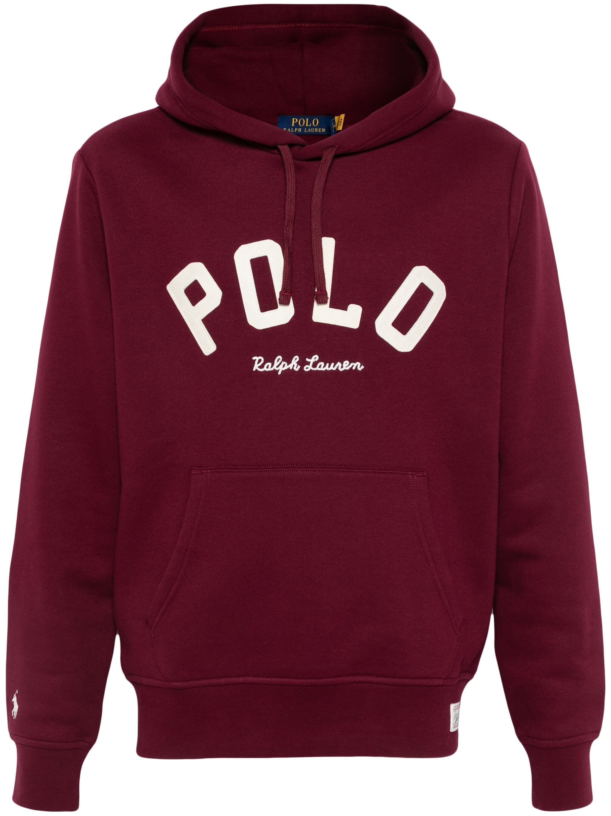Burgundy polo hoodie sales