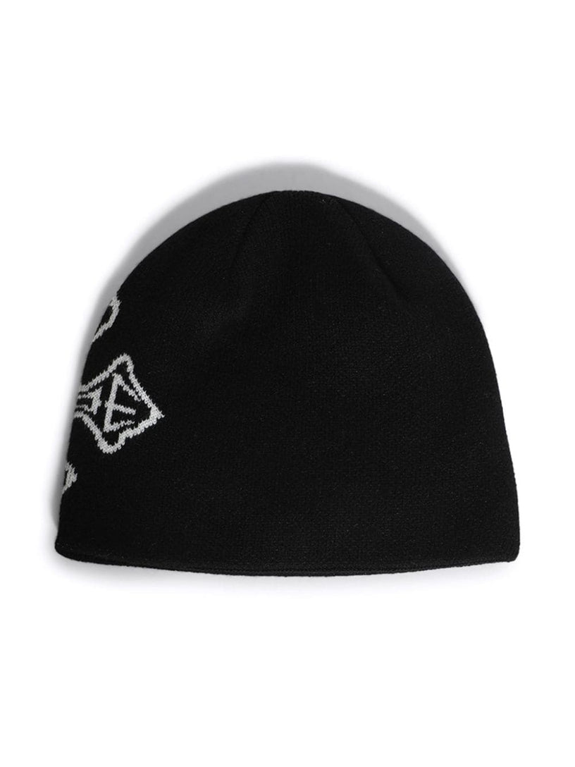 Cross logo knitted beanie