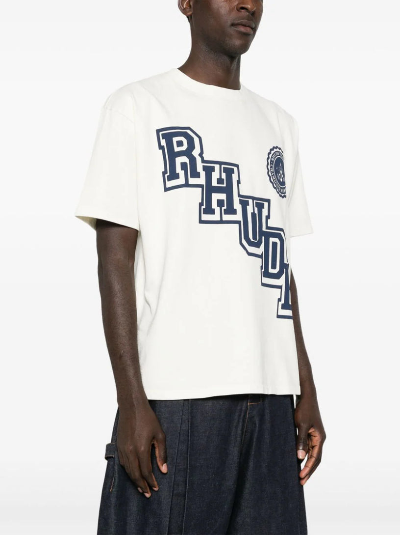 Rhude collegiate crest t-shirt