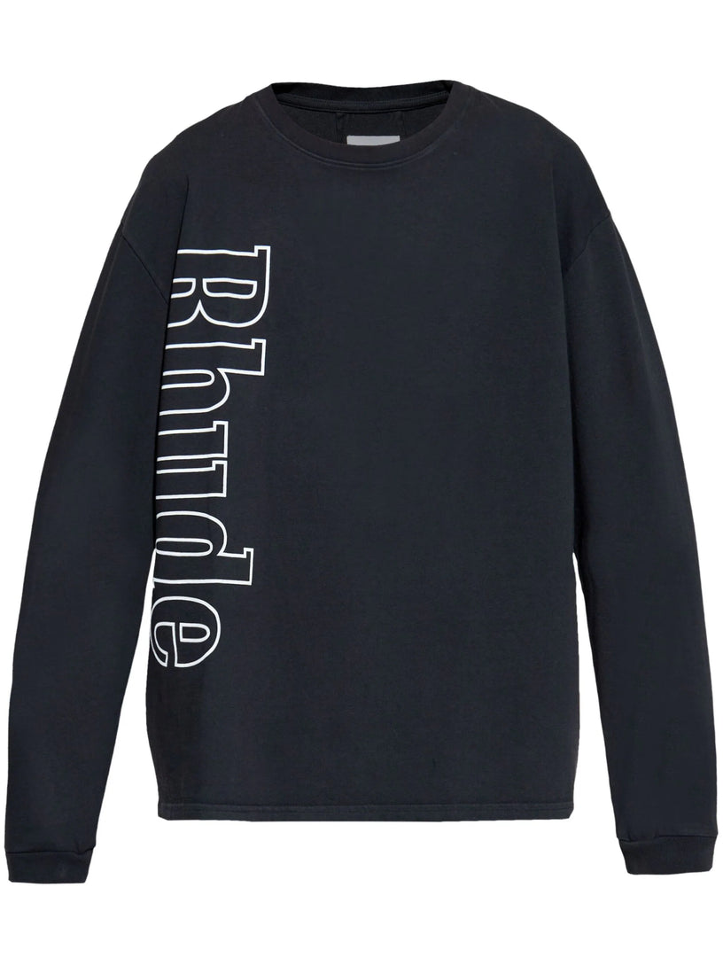 Rhude side logo ls tee