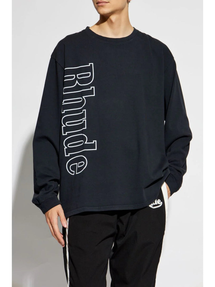 Rhude side logo ls tee