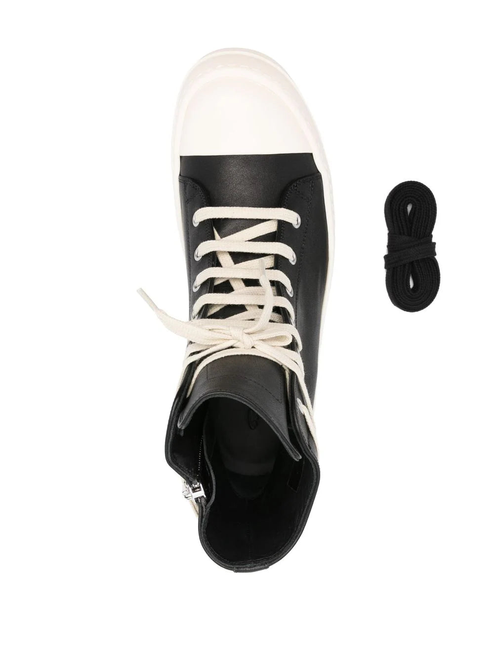 Sneakers in washed calf RICK OWENS Nero | Grifo210