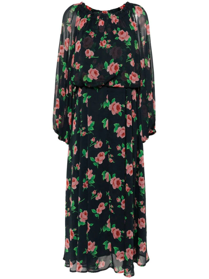 ROTATE Chiffon maxi dress