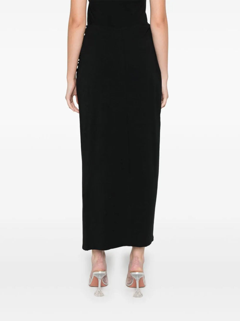 Long skirt with twisted detail