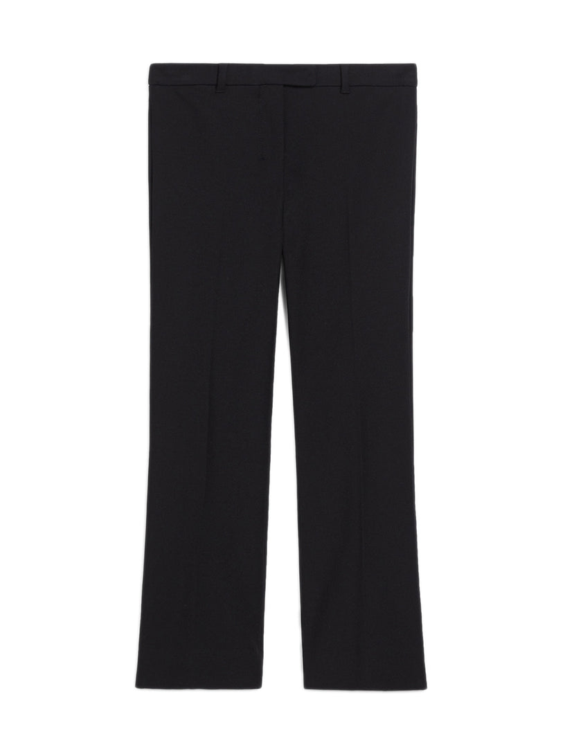 Stretch cotton blend trousers