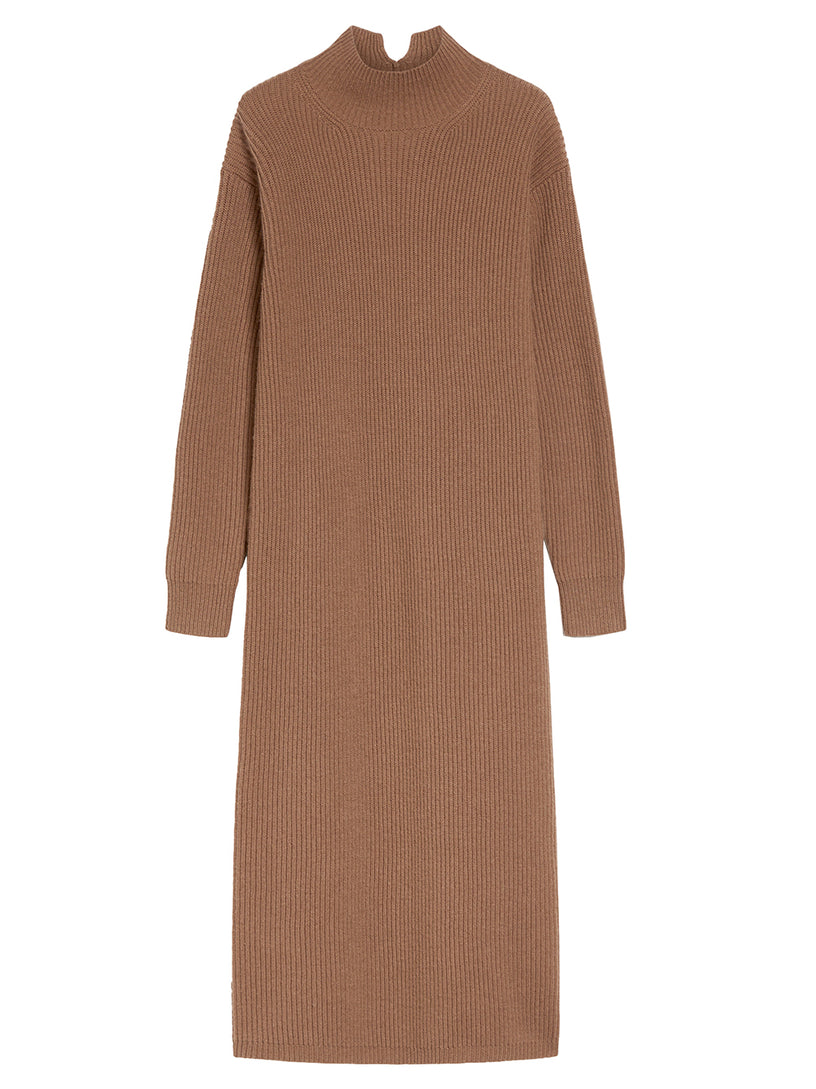 S Max Mara Vincita turtleneck dress in wool and cashmere