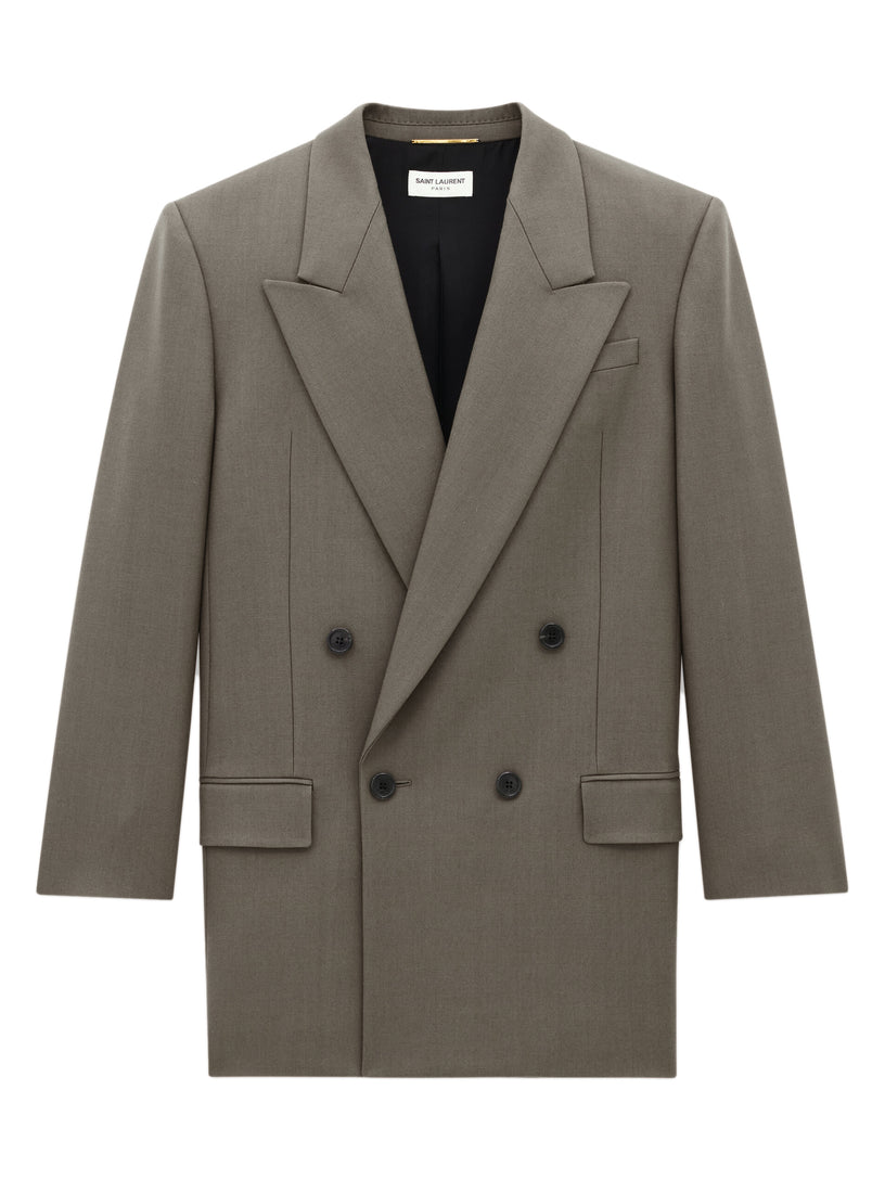 Wool gabardine jacket