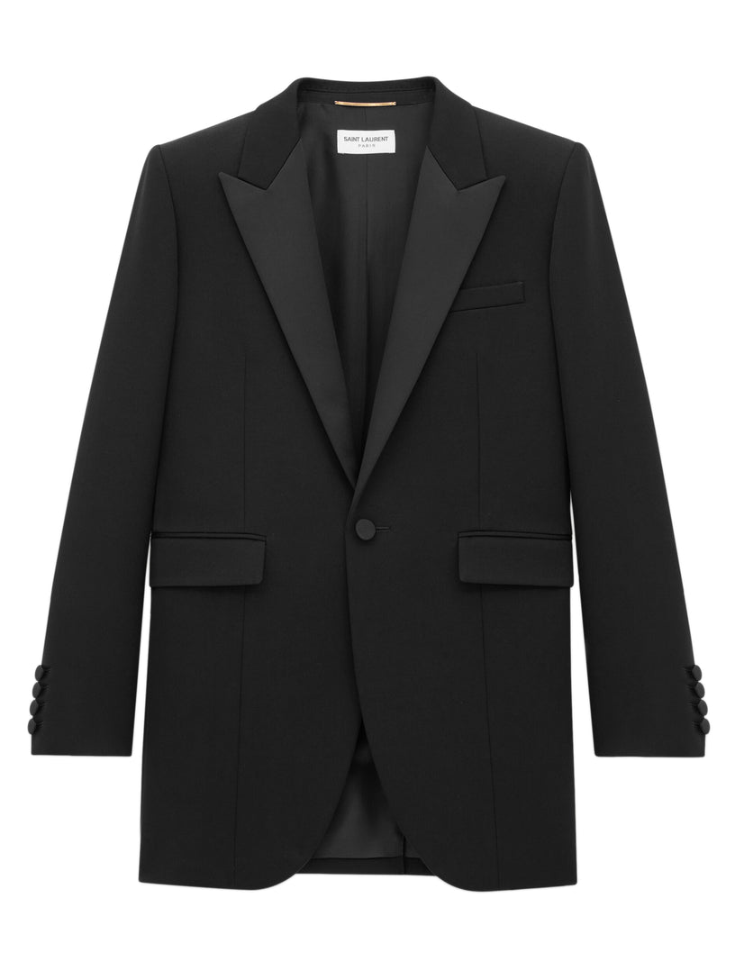 Saint Laurent Tuxedo jacket in grain de poudre