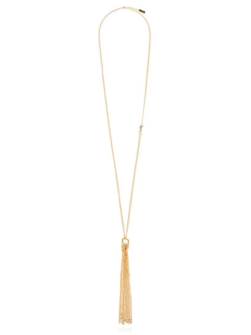 Saint Laurent Cassande tassel necklace