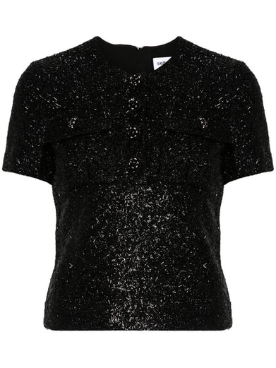 Tinsel boucle top