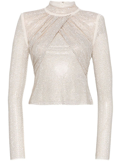 Rhinestone Mesh top