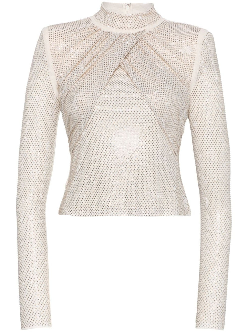 Rhinestone Mesh top