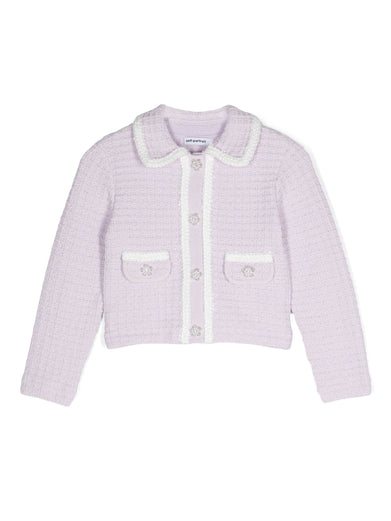 Lilac knit cardigan