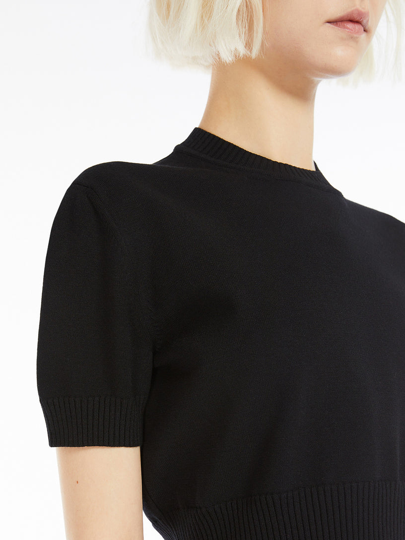 Premier T-shirt in stretch viscose knit