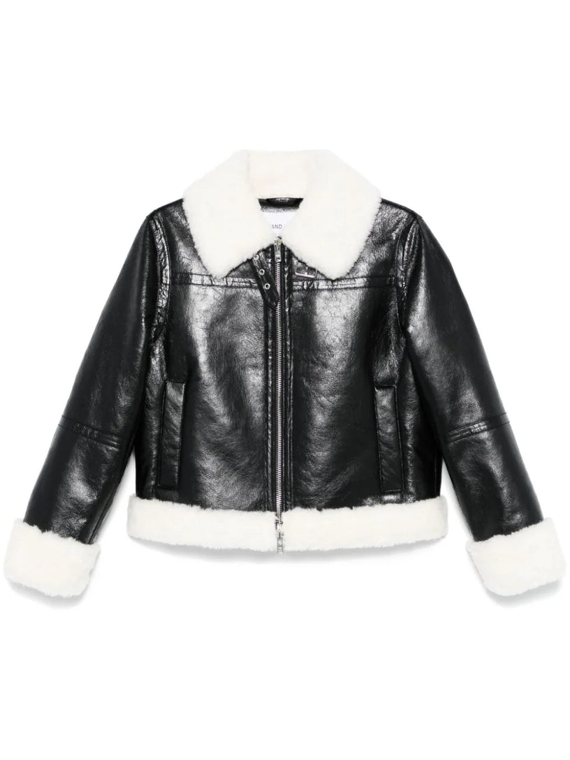 Stand Studio Lorelle short leather jacket