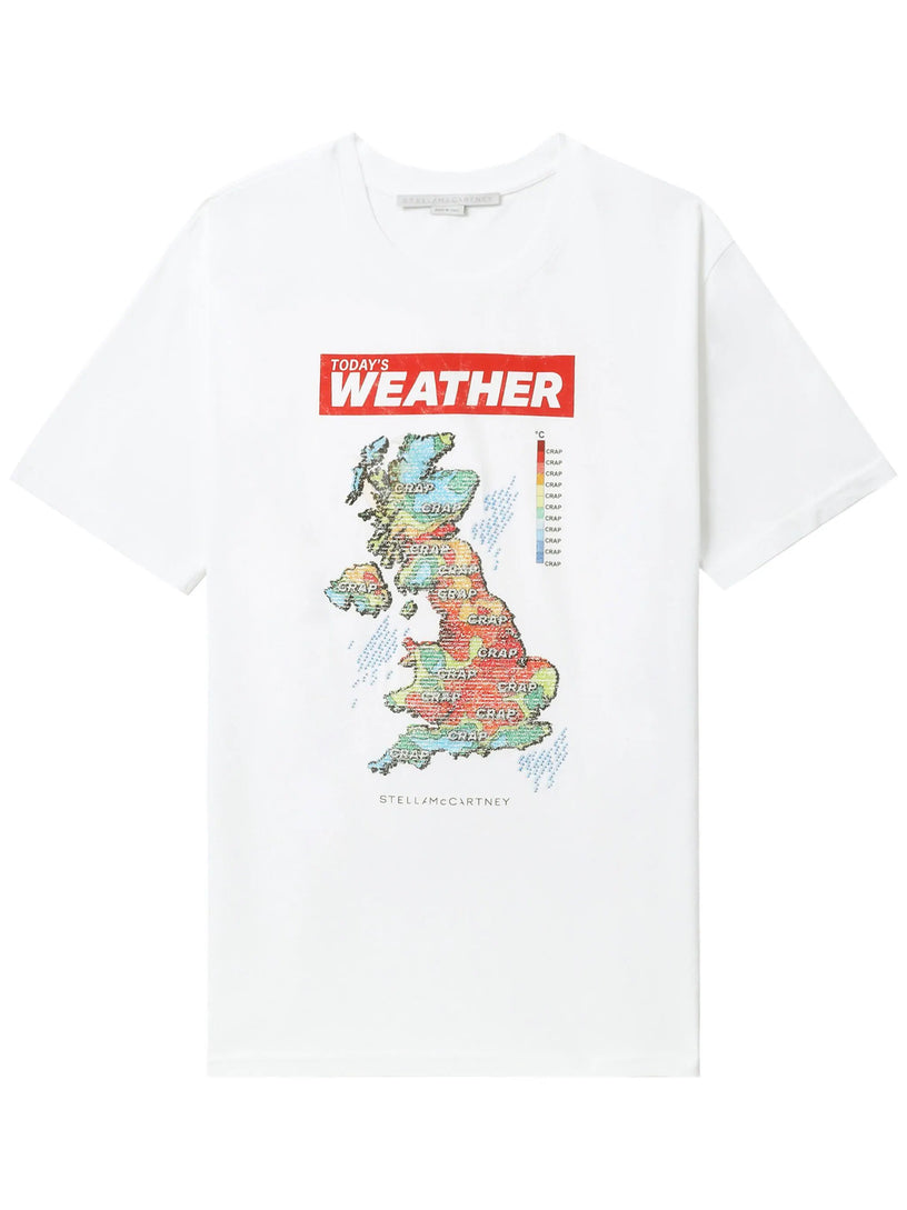 STELLA McCARTNEY Weather crystal hotfix t-shirt